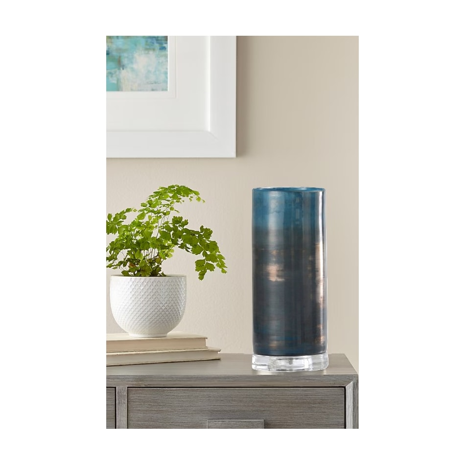 stlc blue table lamp   