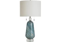 stlc blue table lamp   