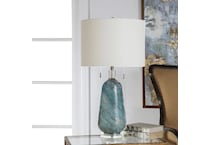 stlc blue table lamp   