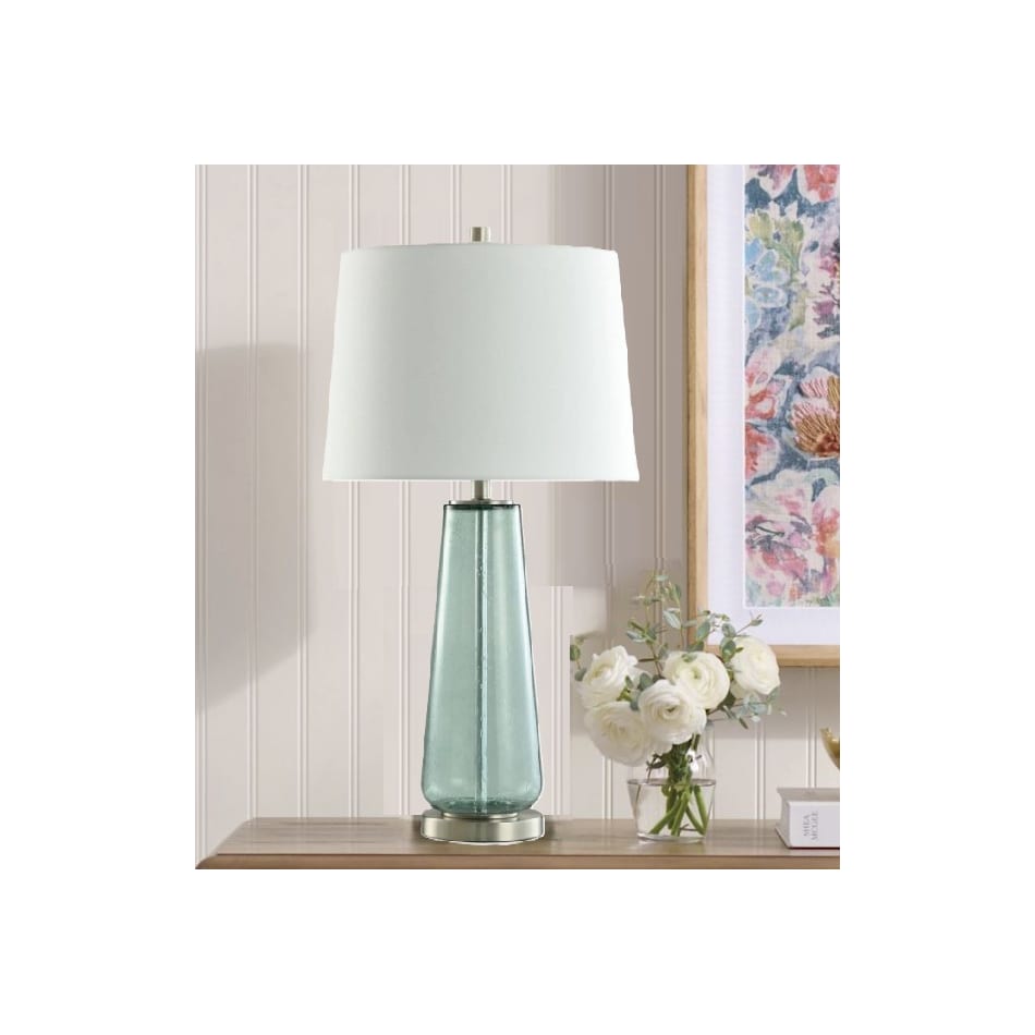 stlc blue table lamp   