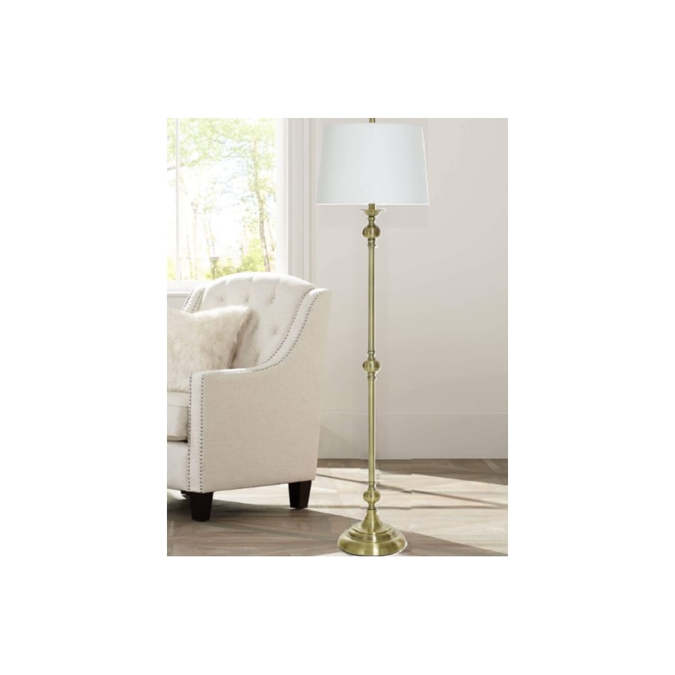 stlc brass floor lamp   