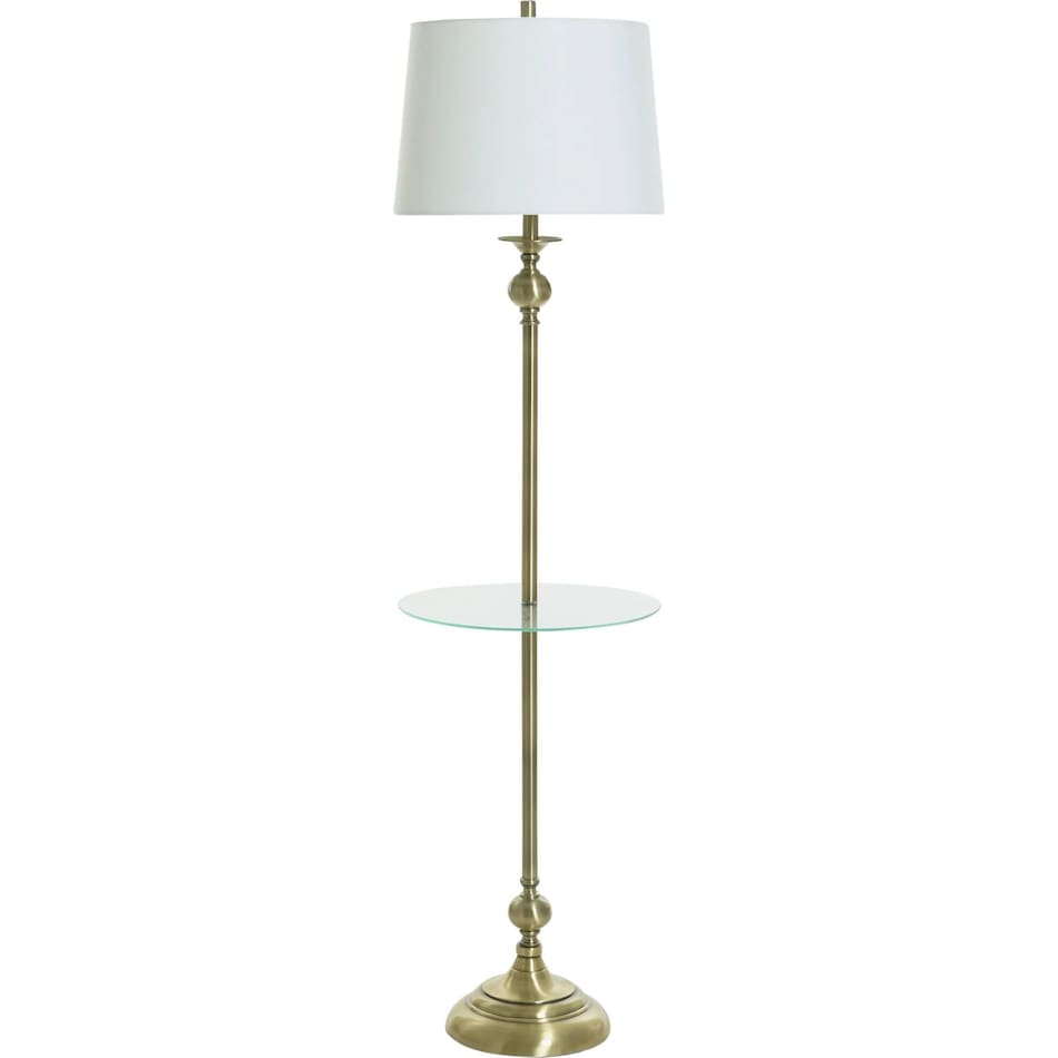 stlc brass floor lamp   