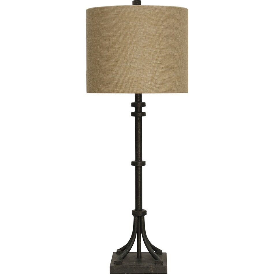 stlc bronze table lamp   
