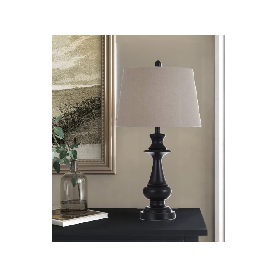 stlc bronze table lamp   