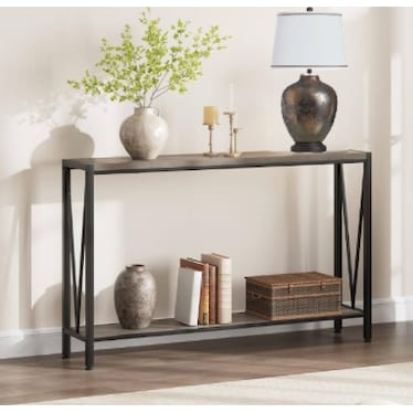 Mottled Bronze Ceramic Table Lamp 33"H