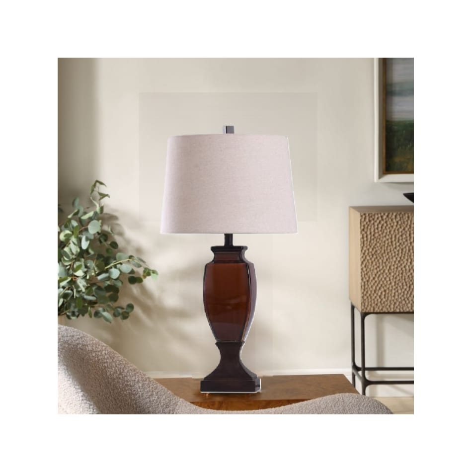 stlc bronze table lamp   