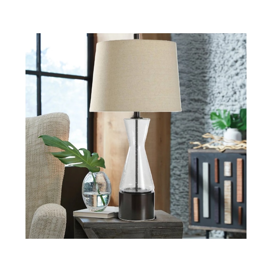 stlc bronze table lamp   