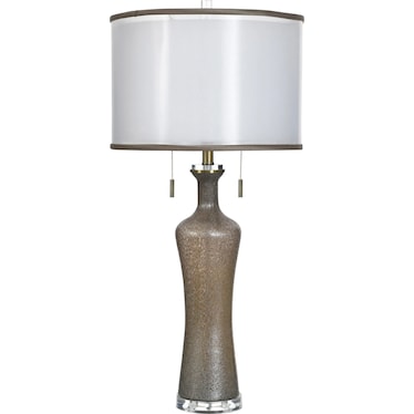 Bronze Art Glass Table Lamp 35"H