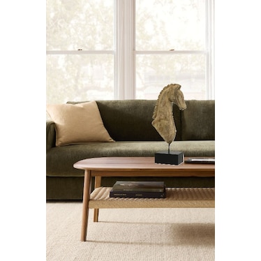 Mango Wood Horse Bust Figure 9"W x 20"H