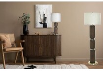 stlc brown floor lamp   