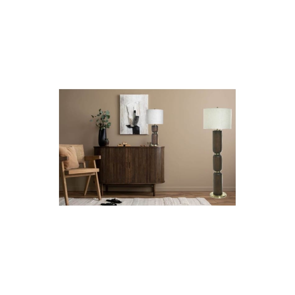 stlc brown floor lamp   