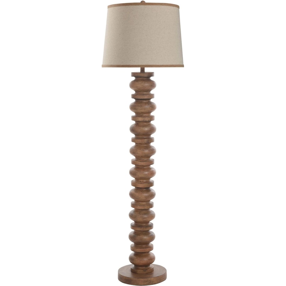 stlc brown floor lamp   