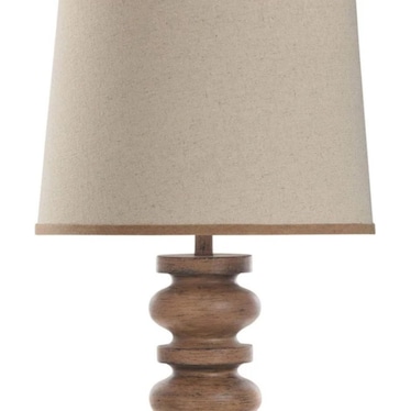 Brown Spindle Floor Lamp 62"H