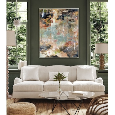 Brown Spindle Floor Lamp 62"H