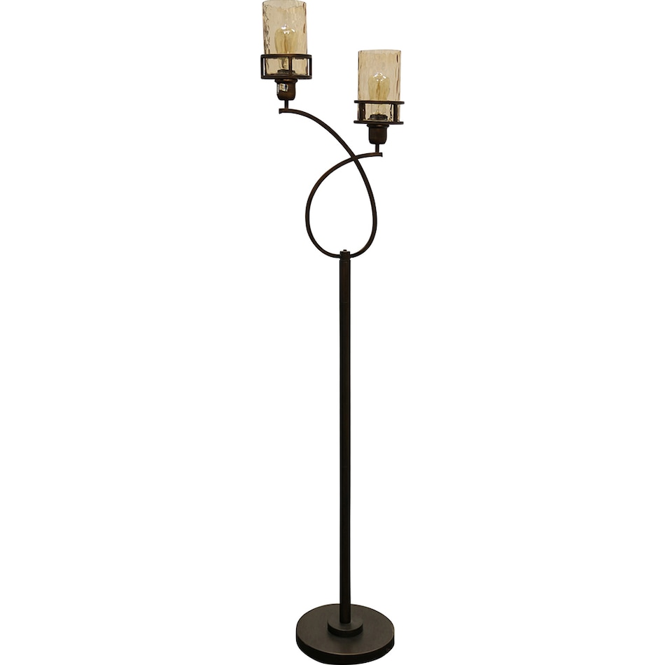 stlc brown floor lamp   