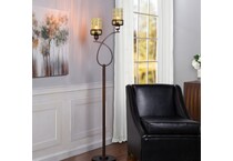 stlc brown floor lamp   