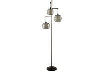 stlc brown floor lamp   