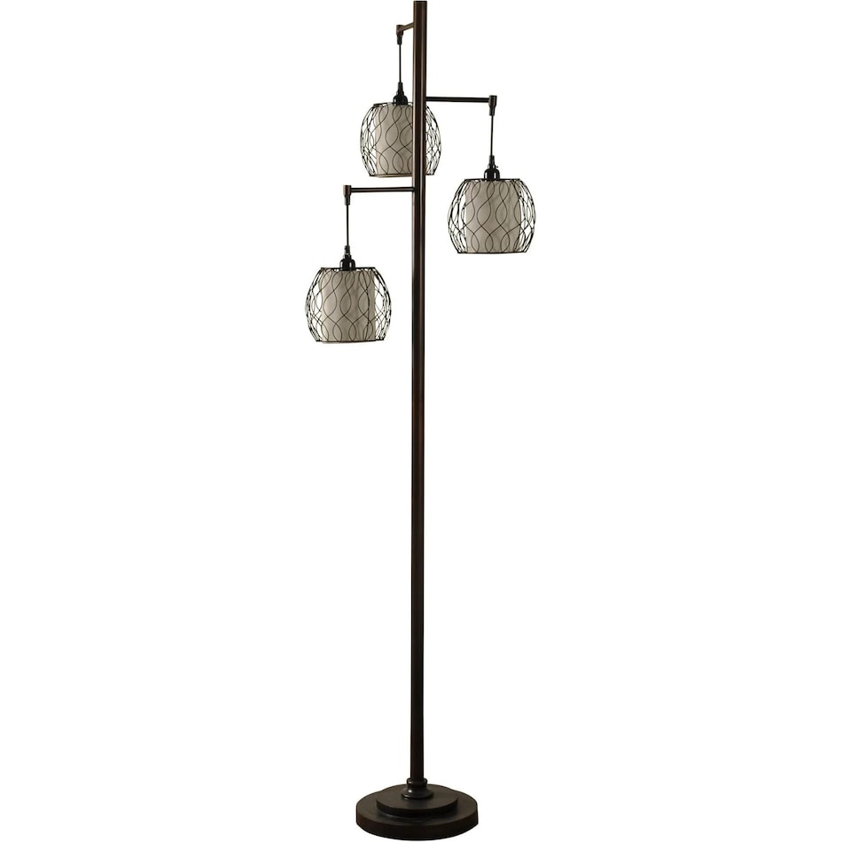 stlc brown floor lamp   