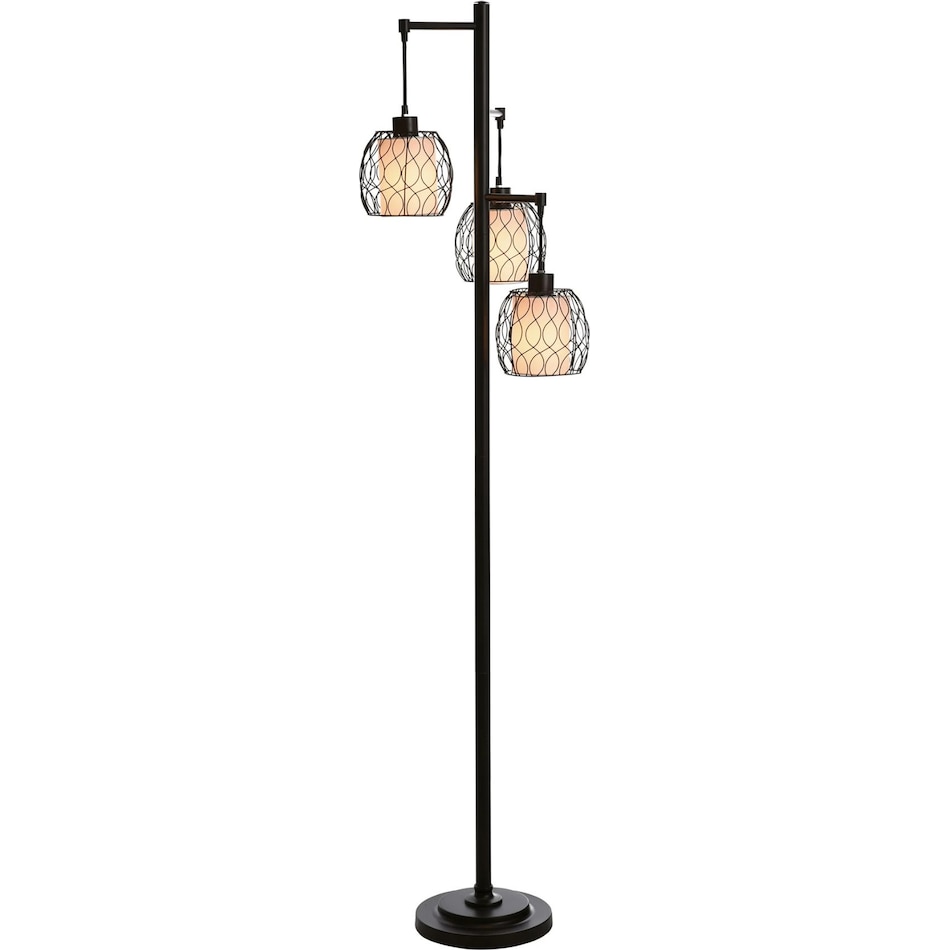 stlc brown floor lamp   