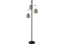 stlc brown floor lamp   