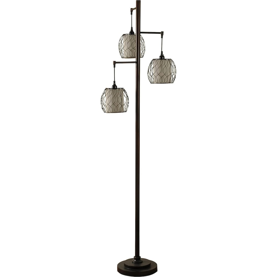 stlc brown floor lamp   
