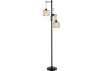 stlc brown floor lamp   