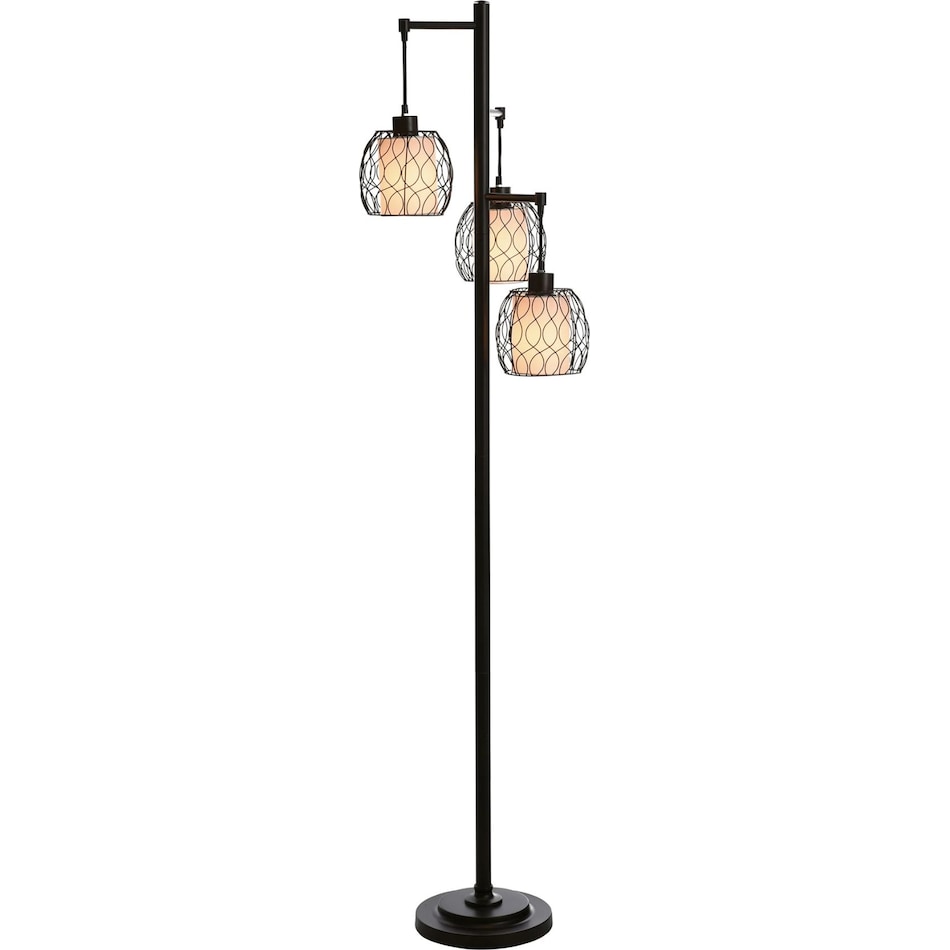 stlc brown floor lamp   