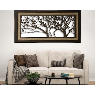 Metal Tree Wall Decor 59"W x 35"H