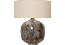 stlc brown table lamp   
