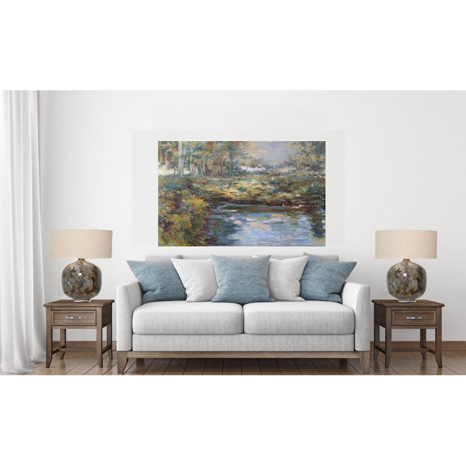 stlc brown table lamp   