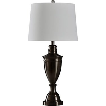 Bronze Metal Urn Table Lamp 32" H