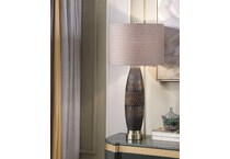 stlc brown table lamp   
