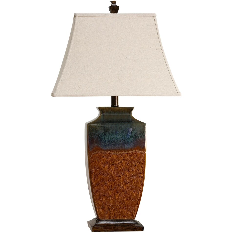 stlc brown table lamp   
