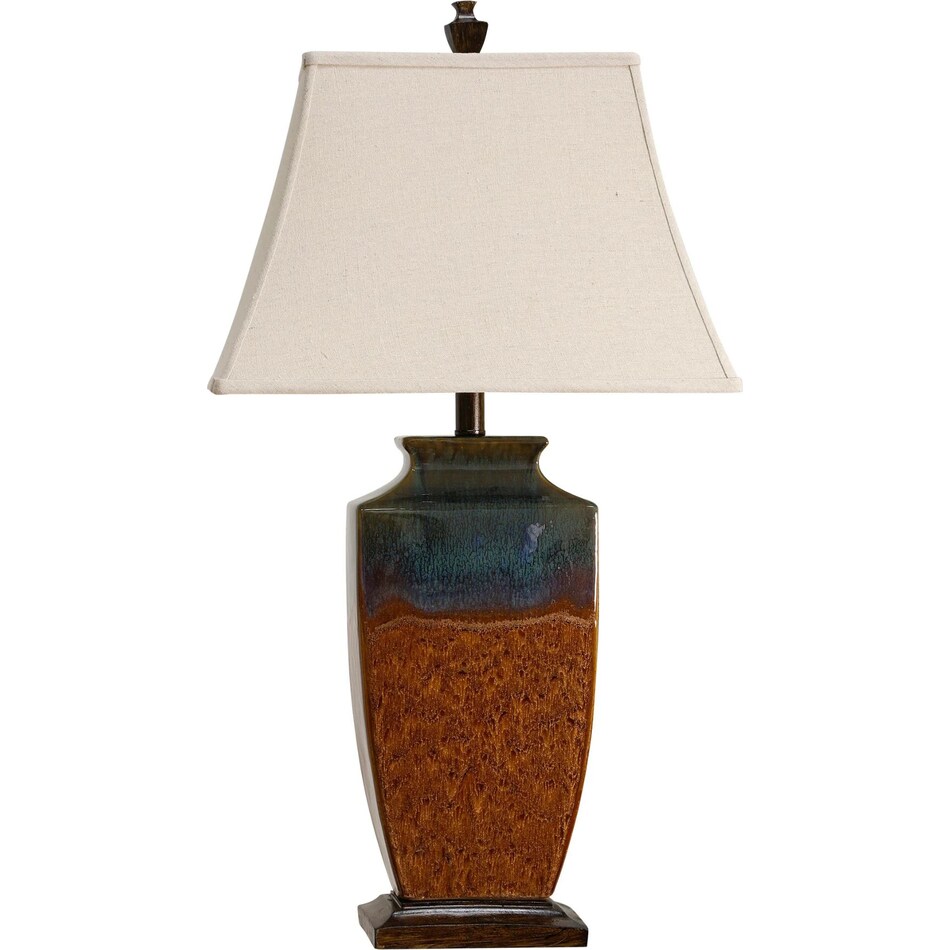 stlc brown table lamp   