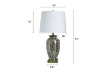stlc brown table lamp   