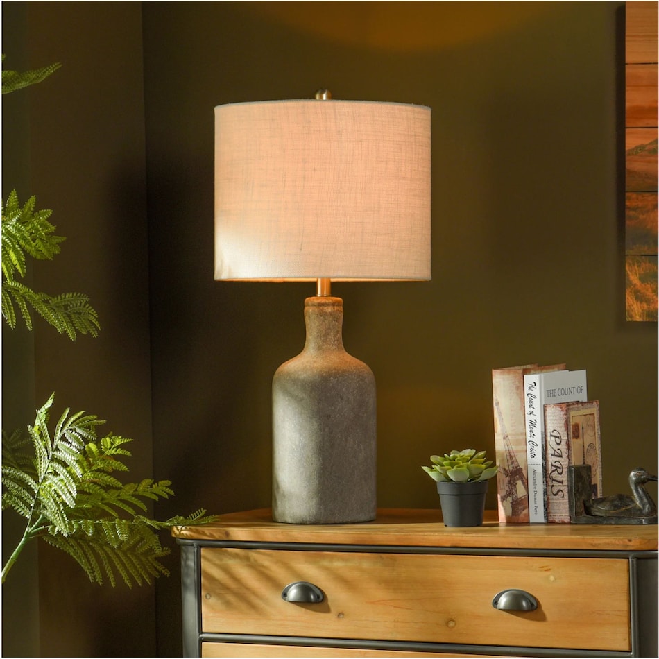 stlc brown table lamp   