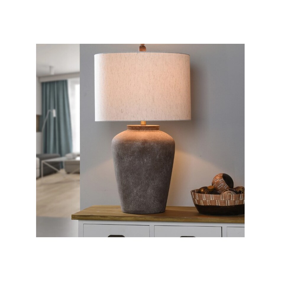 stlc brown table lamp   