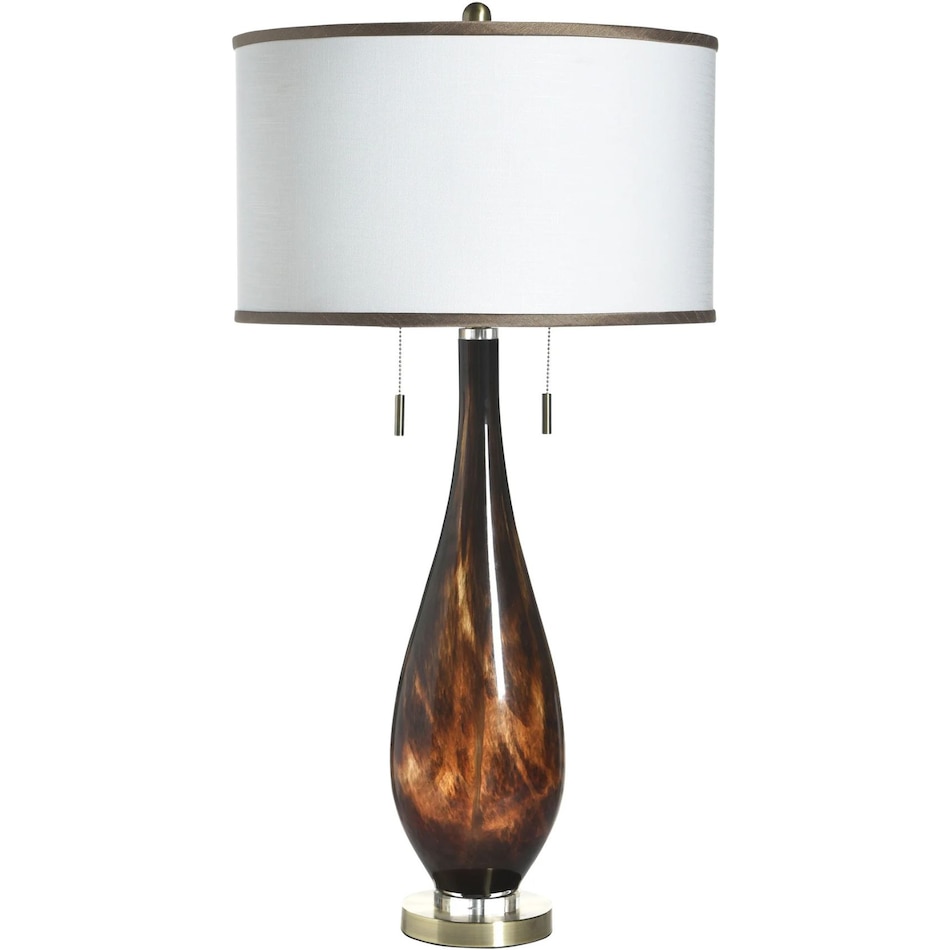 stlc brown table lamp   