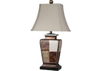 stlc brown table lamp   