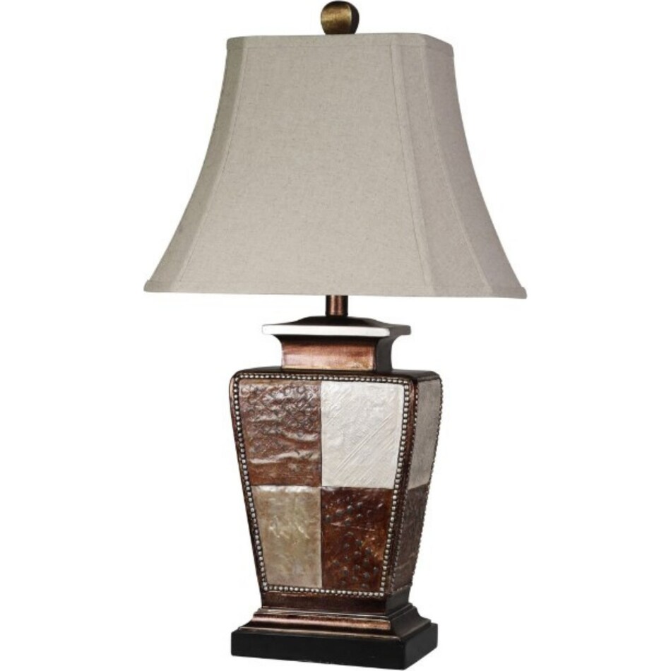 stlc brown table lamp   