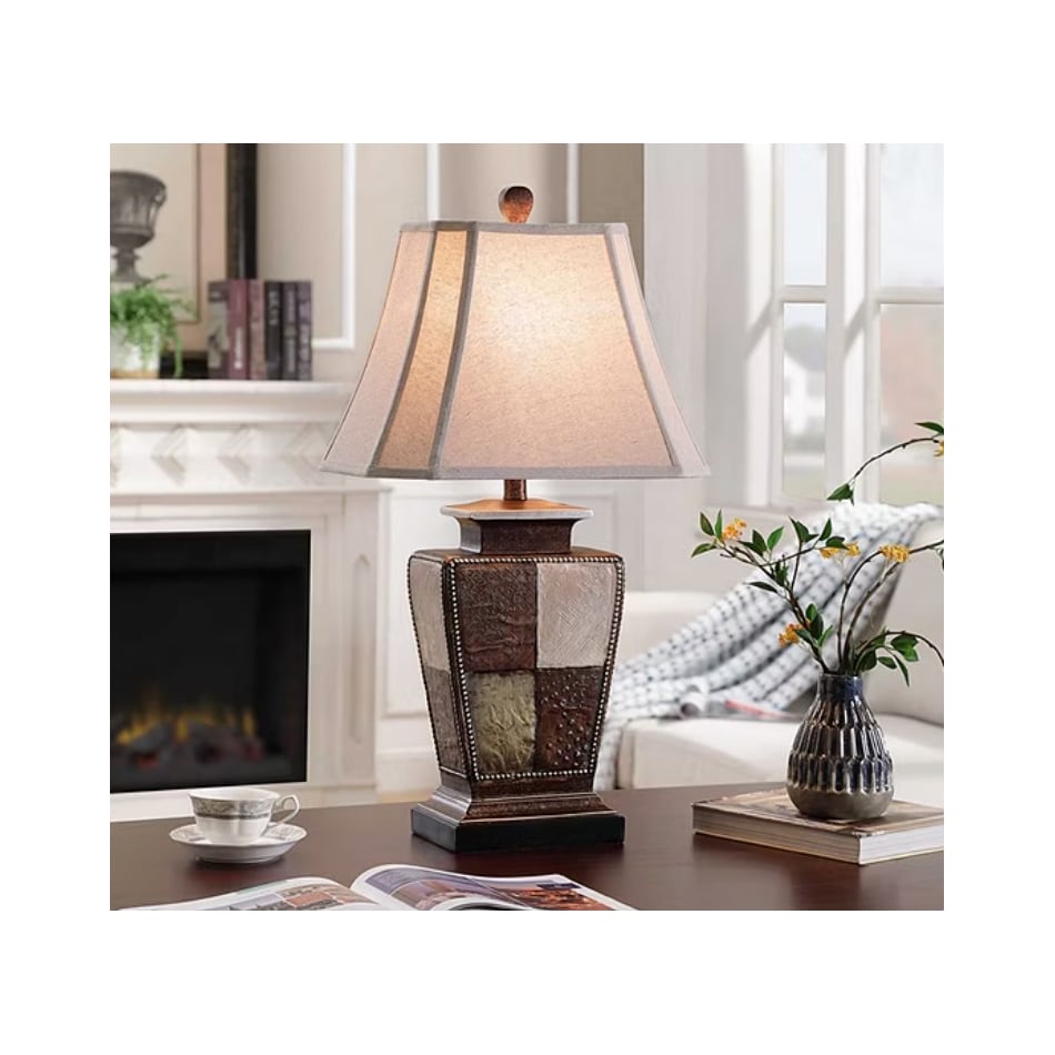 stlc brown table lamp   