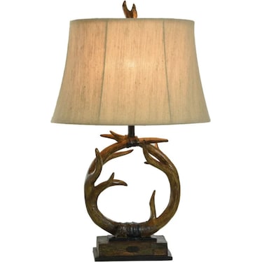 Antler Table Lamp 30"H