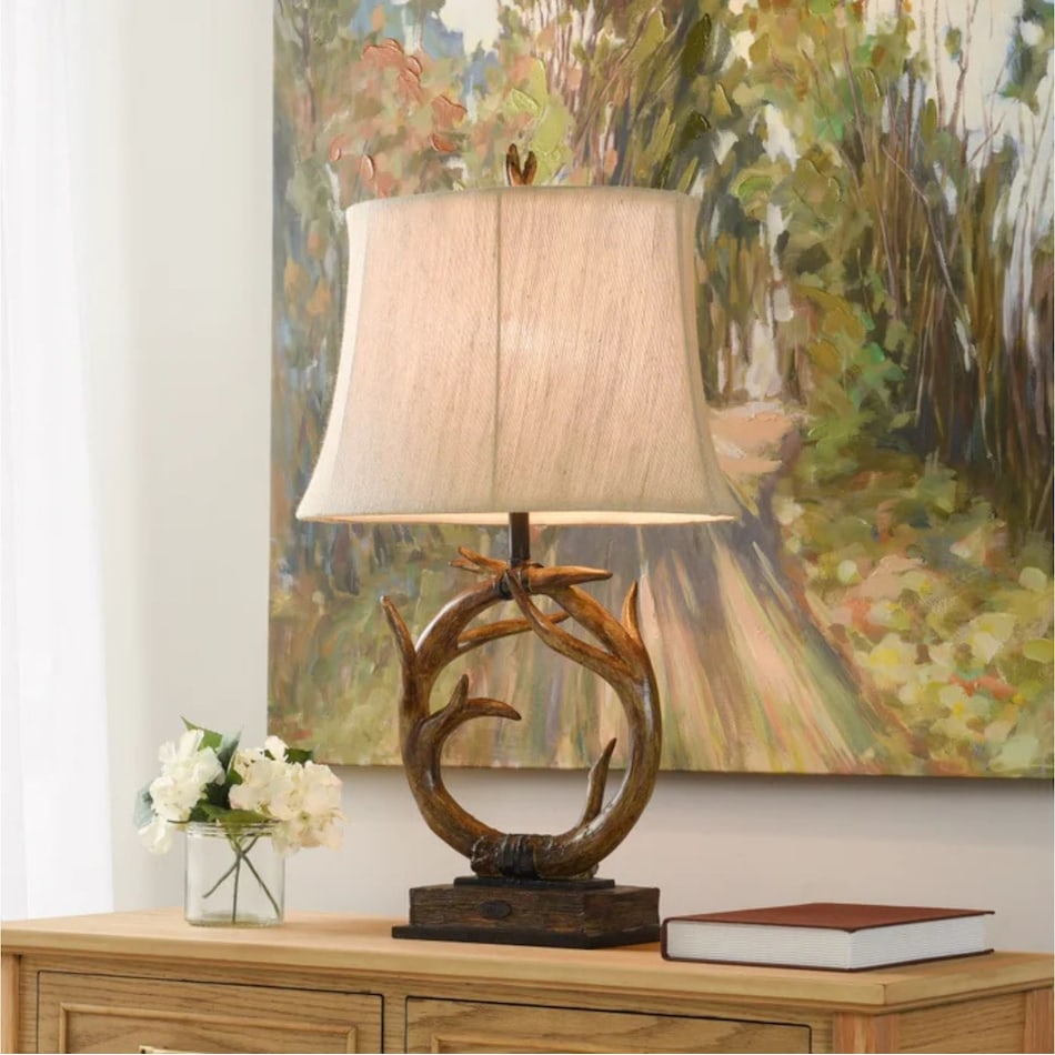 stlc brown table lamp   