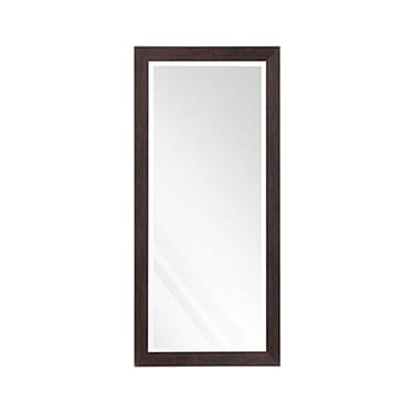 Beveled Espresso Leaner Mirror 30"W x 64"H