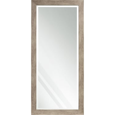 Beveled Barnwood Leaner Mirror 30"W x 64"H