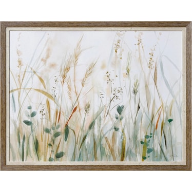 Spring Meadow Textured Framed Print 45x35"H