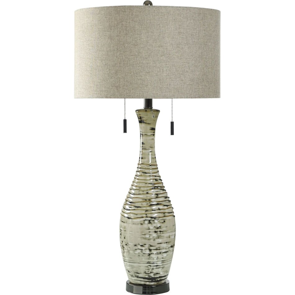 stlc cream table lamp   