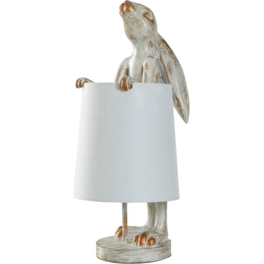 Antique Gold Rabbit Accent Lamp 23"H