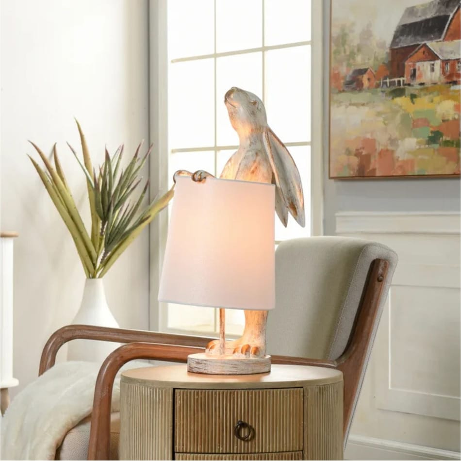 stlc cream table lamp   