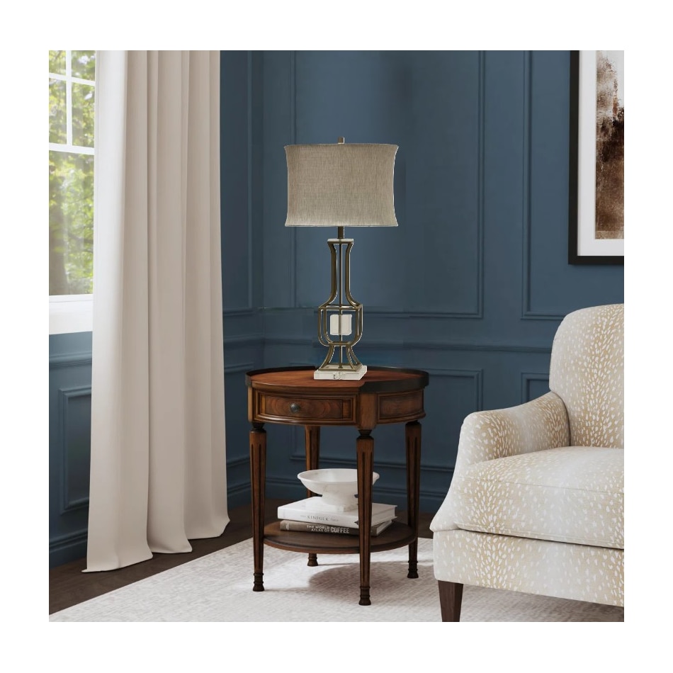 stlc gold table lamp   